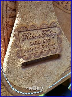 15 Teskey's Ranch Roping Saddle (Made in Texas)