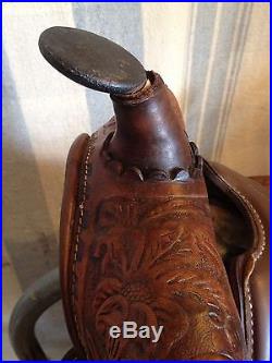 15 Used/vintage Western Saddlery tooled Western saddle US made
