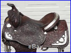 15 Vintage BILLY ROYAL Silver Heart Western Show Horse Saddle STUNNING