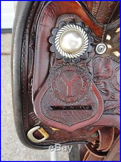 15 Vintage CIRCLE Y Western EQUITATION Saddle w New Cinch MINT