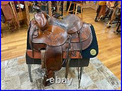 15 Vintage King Saddle Shop Western Roping Saddle
