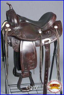 15 Western Horse Saddle American Leather Treeless Trail Pleasure Hilason U-Z-15
