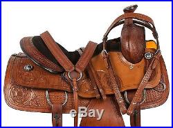 15 Western Pleasure Trail Ranch Roping Cowboy Horse Leather Saddle Tack