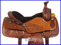 15 Western Pleasure Trail Ranch Roping Cowboy Horse Leather Saddle Tack