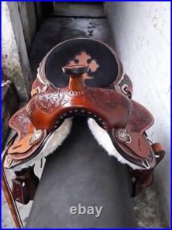 15'' western saddle barrel racing Style Saddle