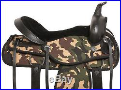 16 17 18 Camouflage Cowboy Camo Pleasure Trail Barrel Western Horse Saddle Tack