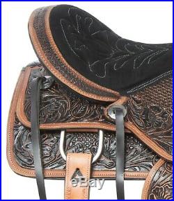 16 17 18 Western Pleasure Trail Barrel Endurance Horse Leather Saddle Tack
