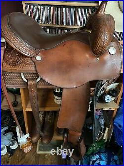 16 1/2- 17 Circle Y Team Penner Ranch sorting cutting reining saddle