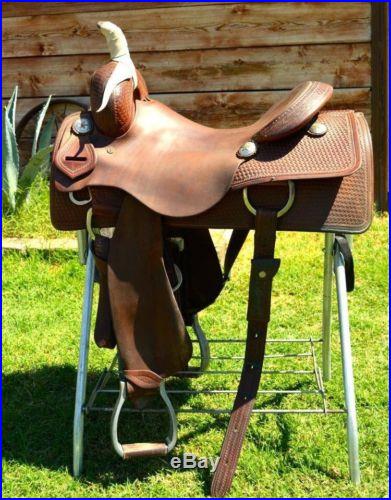 16 1/4 Equi-Sport Custom Cutting Saddle Pleasure Trail Cowhorse Quality Leather