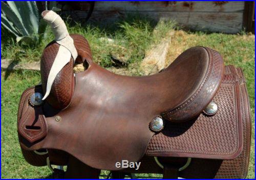 16 1/4 Equi-Sport Custom Cutting Saddle Pleasure Trail Cowhorse Quality Leather