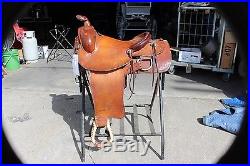 16-37 Genuine Virgil Morris 15 working ranch saddle Made in Ripley Minn