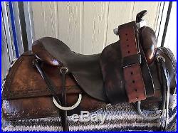16.5 Roohide Hard Seat Reining Cow Horse Cutting Ranch Cutter SADDLE