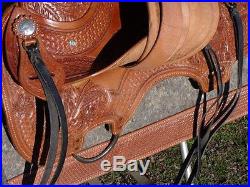 16 ALL LEATHER WESTERN HORSE WADE ROPER ROPING PLEASURE COWBOY RANCH SADDLE