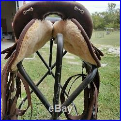 16 Big Horn w Endurance Stirrups Saddle 120 Brown Codura Lightweight 7 gullet
