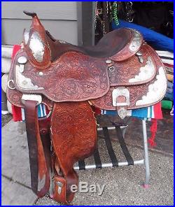 16 Billy Cook Western SHOW Saddle Beautiful Silver Details