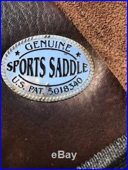16 Bob Marshall Sports Saddle, treeless saddle