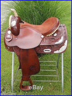 16 CONGRESS LEATHER Western Pleasure Show Horse Saddle Very Pretty