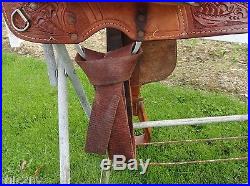 16 CONGRESS LEATHER Western Pleasure Show Horse Saddle Very Pretty