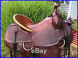 16 CONGRESS LEATHER Western Ranch Horse Roping / Cowboy Saddle