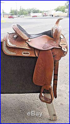 16 Circle Y Brand Made In Shiner, Tx Show Pleasure Saddle