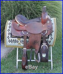 16 DAKOTA Western Horse Ranch Cutting Saddle #105 w Smart Cinch