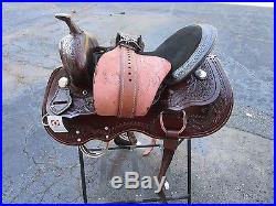 16 Dark Oak Brown Western Wade Roping Cowboy Trail Pleasure Leather Horse Saddle