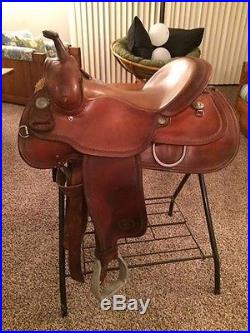 16 FQHB Billy Cook 1784 Reining/Trail Western Saddle, smooth leather