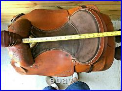 16 H & H Roper Roping Trail Ranch Western Horse Saddle & Cinch FQHB Made in USA