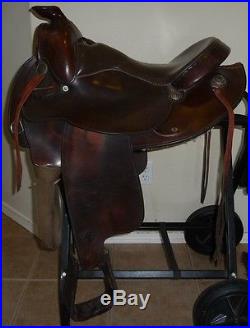16 Hereford TexTan Western Arab Arabian Trail Saddle # 08-777, Soft Leather
