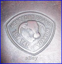 16 Hereford TexTan Western Arab Arabian Trail Saddle # 08-777, Soft Leather