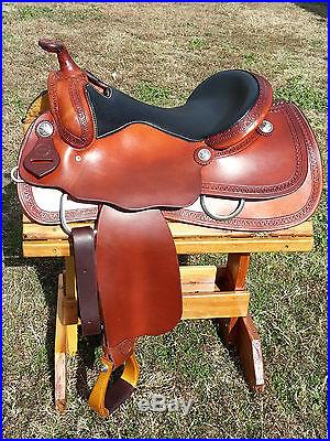 16 Johnny Scott Reining Cowhorse Saddle (Made in Texas) Reiner No Reserve