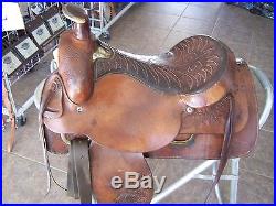 16 NICE HERFORD RANCH ROPING SADDLE GREAT CONDITION