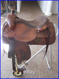 16 NICE HERFORD RANCH ROPING SADDLE GREAT CONDITION