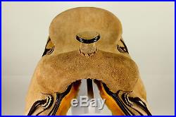 16 New Western Strip-down Roughout Leather Ranch Natural Horse Work Saddle