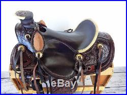 16 Rawhide Western Leather Horse Wade Cowboy Ranch Roping Saddle Tack Tapadero