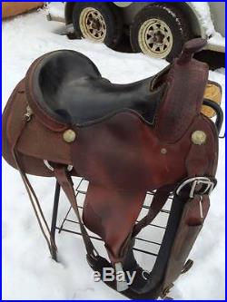 16 SQHB Vinton Saddlery Reining, Cowhorse, Sorting, Penning Saddle