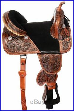 16 Treeless Draft Horse Saddle Comfy Western Leather Pleasure Trail