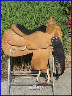 16 WENGER Roughout Western Horse TRAINING Saddle VERY Comfy