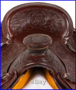 16 Western Pleasure Trail Ranch Roping Roper Cowboy Horse Leather Saddle Tack