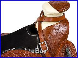 16 WESTERN RANCH ROPING ROPER HIGH BACK WADE COWBOY WESTERN LEATHER HORSE SADDLE