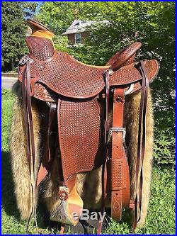 16 Wade Roping/Ranch/Trail Saddle with Guadalajara horn- IN STOCK! (Buckaroo)