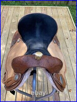16 hilason flex tree barrel saddle