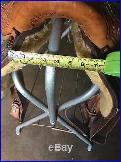 16 inch western show saddle star of Texas made by billy cook
