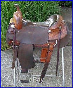 17 BILLY COOK Cutting Saddle Western Horse Ranch Sorting / Team Penning