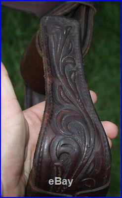 17 Circle Y Park and Trail Western Saddle Floral Tooled