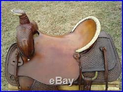 17 Hereford Tex Tan Ranch Roping Saddle Made in Texas
