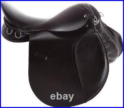 17 Leather Horse Saddle Black Color for Horse Riding