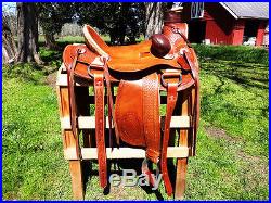 17 Rawhide Leather Western Wade Roping Ranch Trail Cowboy Horse Saddle Tack