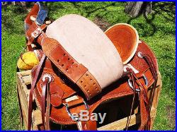 17 Saddle Rawhide Leather Western Wade Roping Ranch Trail Cowboy Horse Tack
