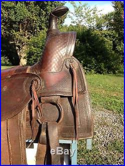 1890's Sears Roebuck Slick Fork Half Seat Stock Saddle